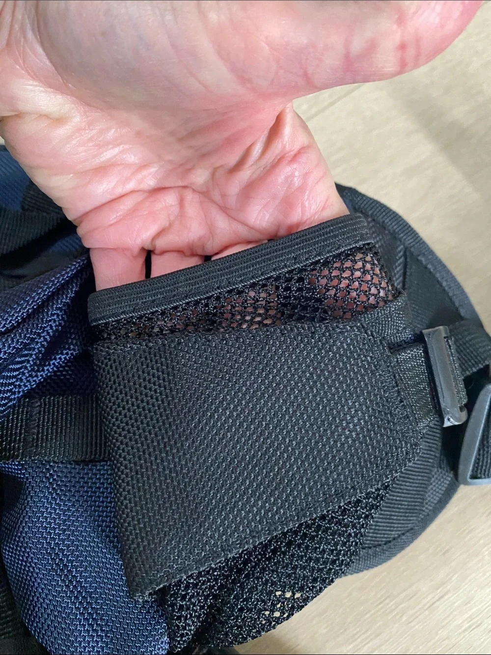 ❤️North Face Heavy Duty Oversized Hiking Fanny Pack Belt Bag Blue Black
